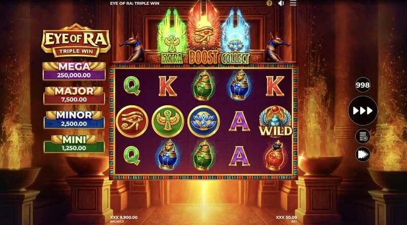 Eye of Ra Triple Win – Wild hefur birst á hjólunum